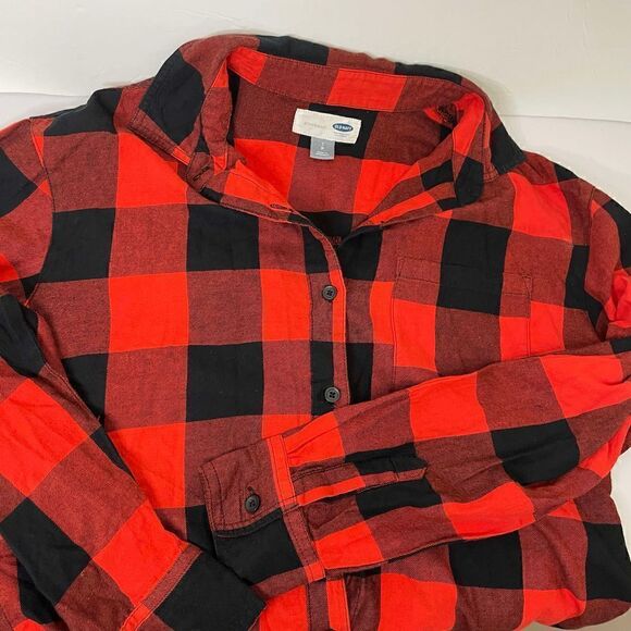 Old Navy| 100% cotton| Boyfriend| Button up| Plaid| Small - Picture 11 of 14